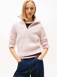 Thumbnail for DW0DW21686 YBH | Pullover mit Wolle und kurzem Reißverschluss