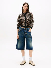 Thumbnail for DW0DW21968 0HD | Relaxed Fit Cardigan mit Leoparden-Print