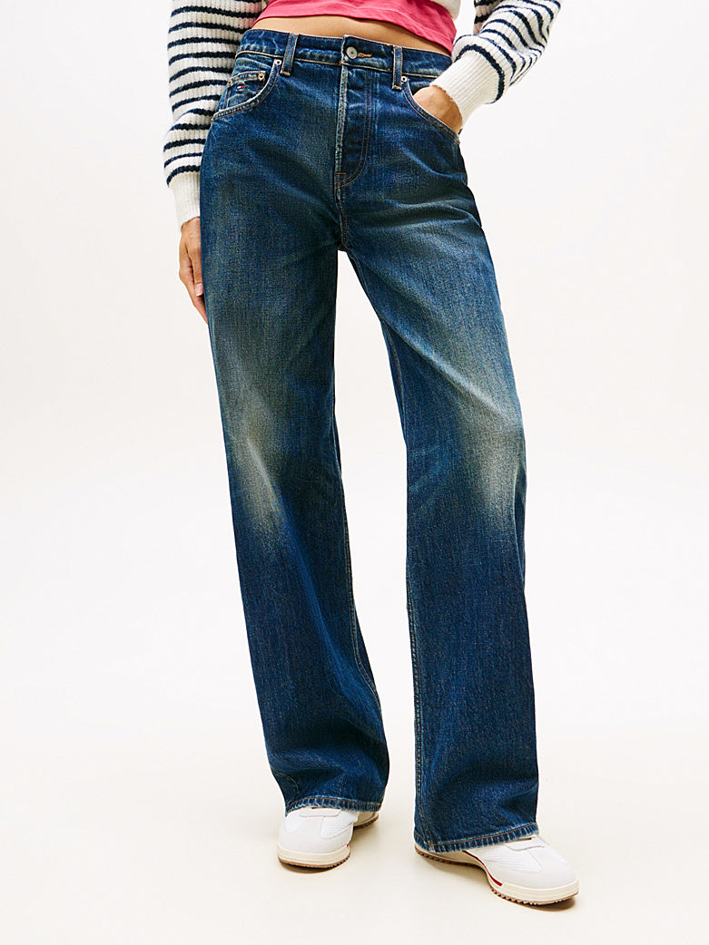 DW0DW22134 1BK | Mia Relaxed Straight Jeans mit mittelhohem Bund