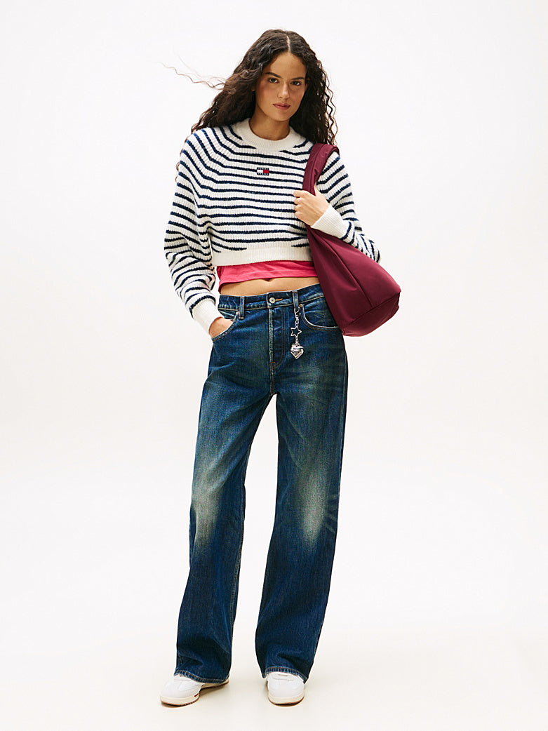 DW0DW22134 1BK | Mia Relaxed Straight Jeans mit mittelhohem Bund