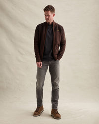 Thumbnail for PKC2609356 8168-Cappuccino | Strickjacke mit Reißverschluss und Flight-Pocket