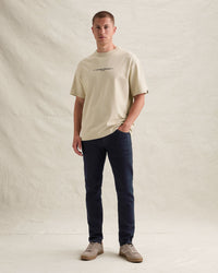 Thumbnail for PKC2609352 7013-Bone White | T-Shirt im Relaxed Fit aus 100 % Baumwolle mit Rückenprint