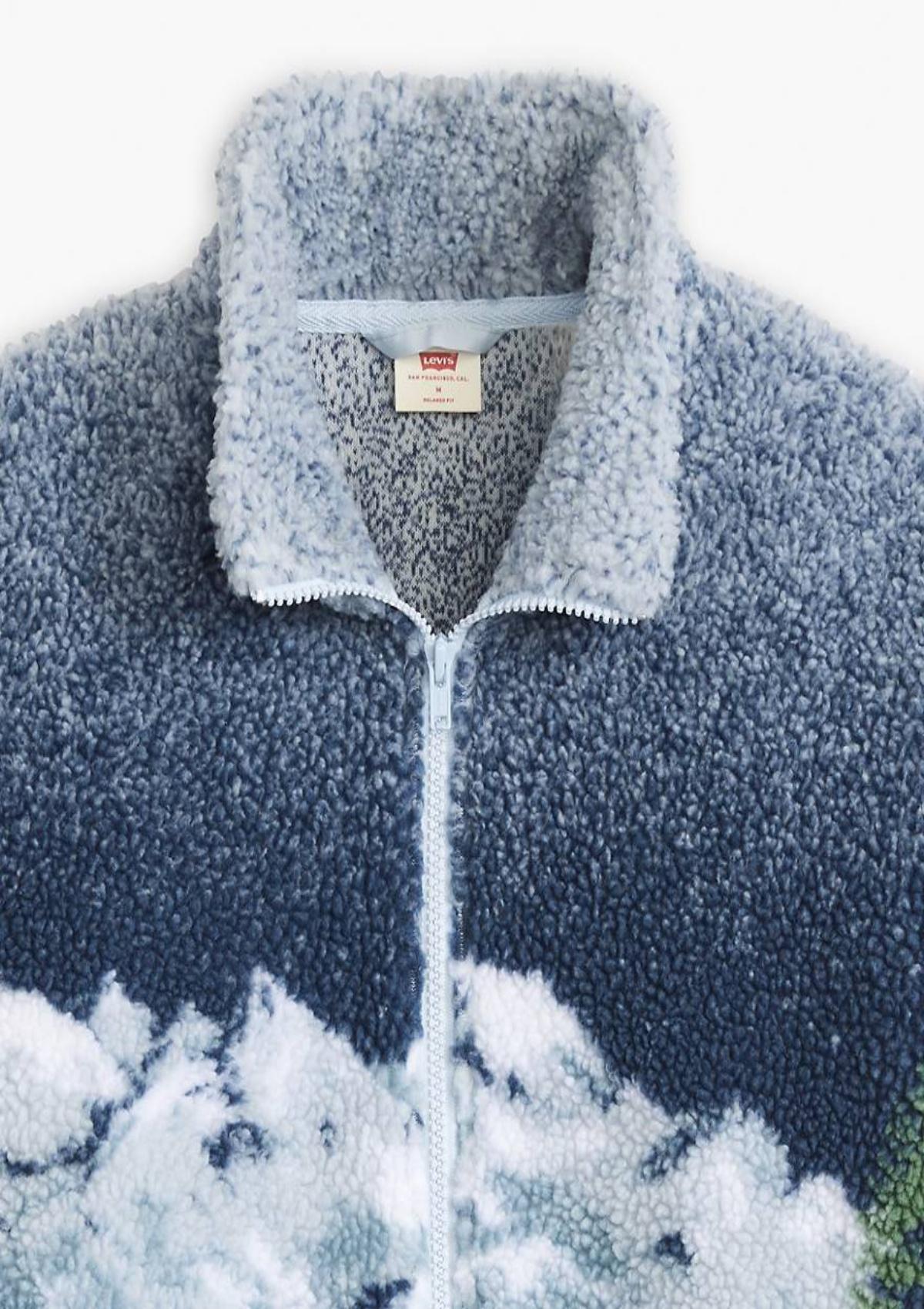 A926000010 01 | Jacquard Sherpa-pullover Mit Durchgehendem Reißverschluss