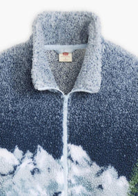 Thumbnail for A926000010 01 | Jacquard Sherpa-pullover Mit Durchgehendem Reißverschluss