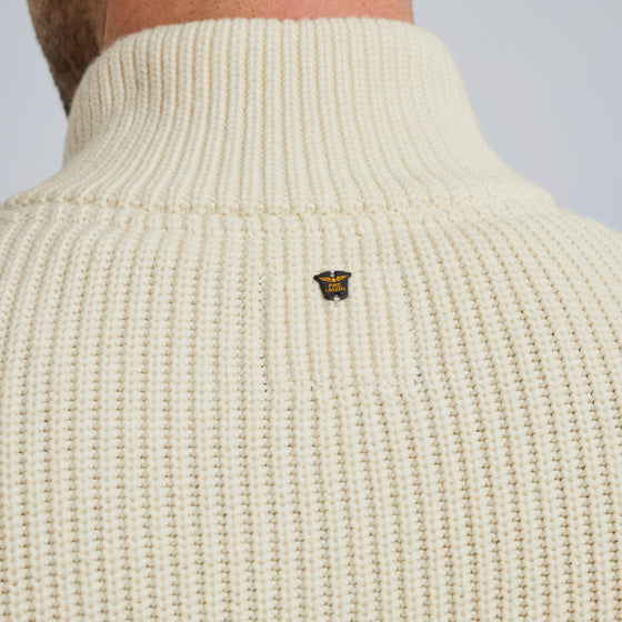 PKW2509324 7013 | Pullover mit halbem Reißverschluss