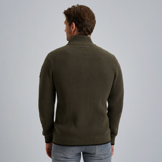PKW2509324 8039 | Pullover mit halbem Reißverschluss