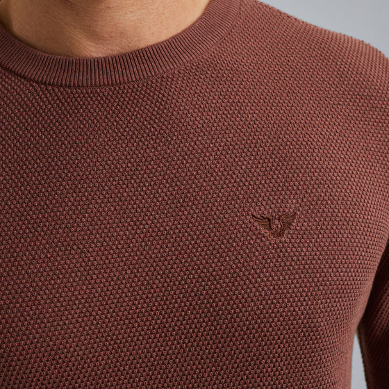 PKW2508324 8203 | Pullover mit Waffelstruktur