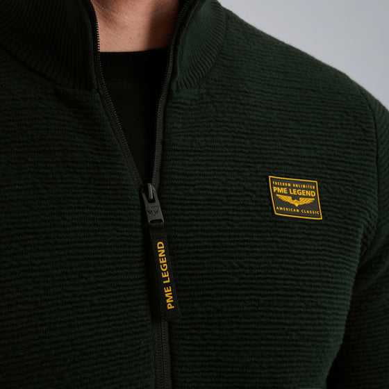 PKC2510322 6027 | Cardigan mit Ellbogen-Patches