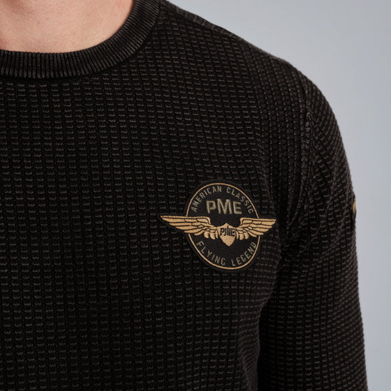 PKW2510309 999 | Pullover mit Garment-Dye-Waschung