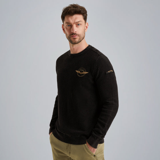 PKW2510309 999 | Pullover mit Garment-Dye-Waschung