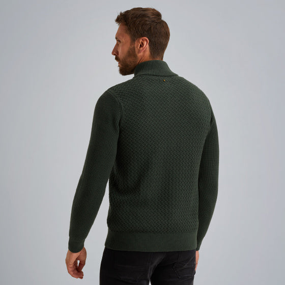 PKW2510305 6027 | Pullover mit halbem Reißverschluss