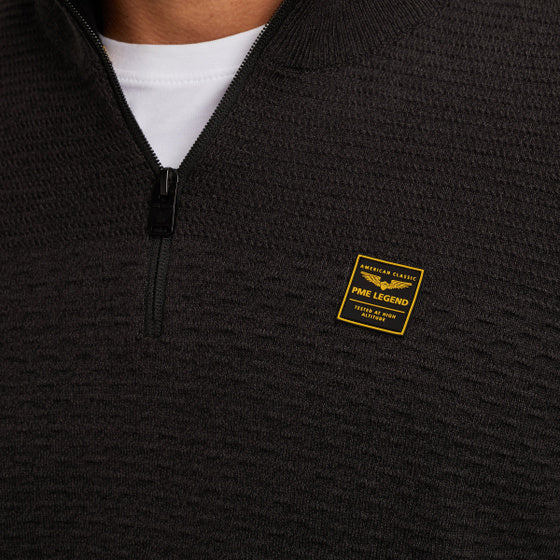 PKW2510301 999 | Pullover mit halbem Reißverschluss