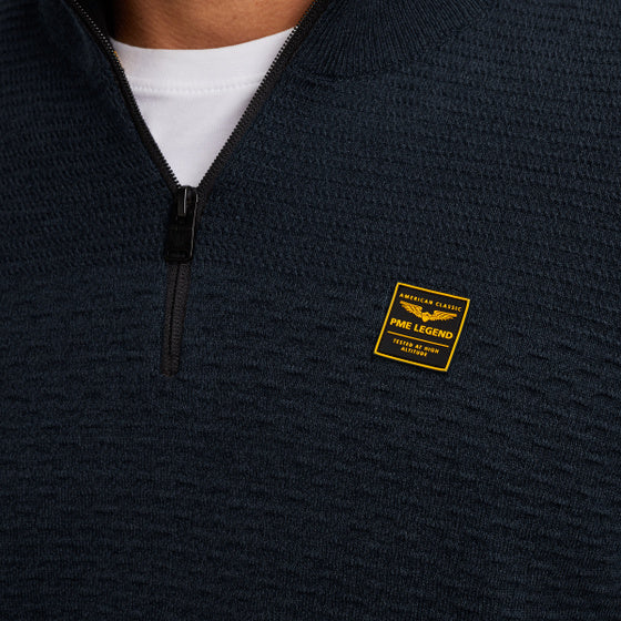 PKW2510301 5281 | Pullover mit halbem Reißverschluss