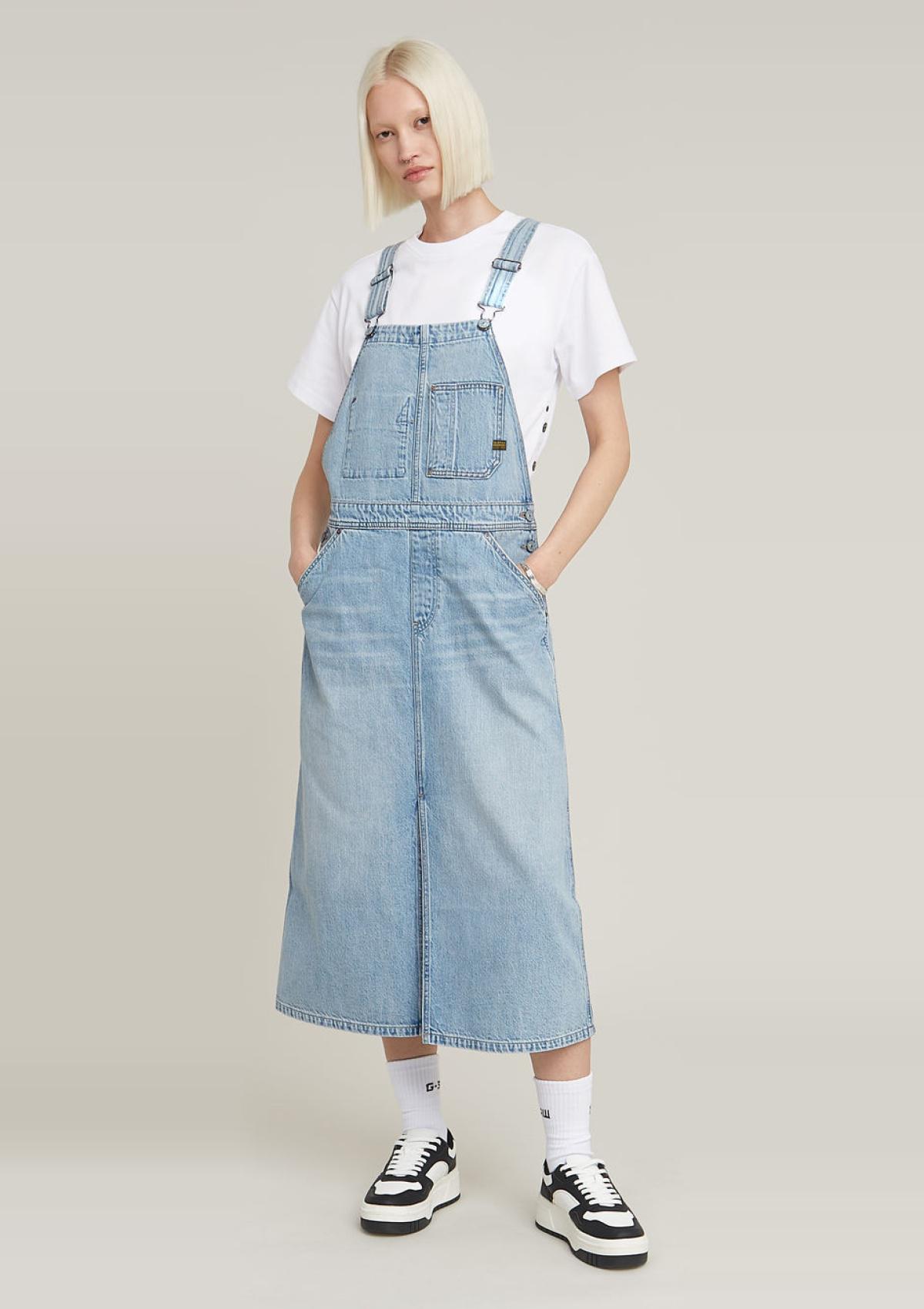 D24351-D536-G339 G339 | Midi Dungaree Kleid