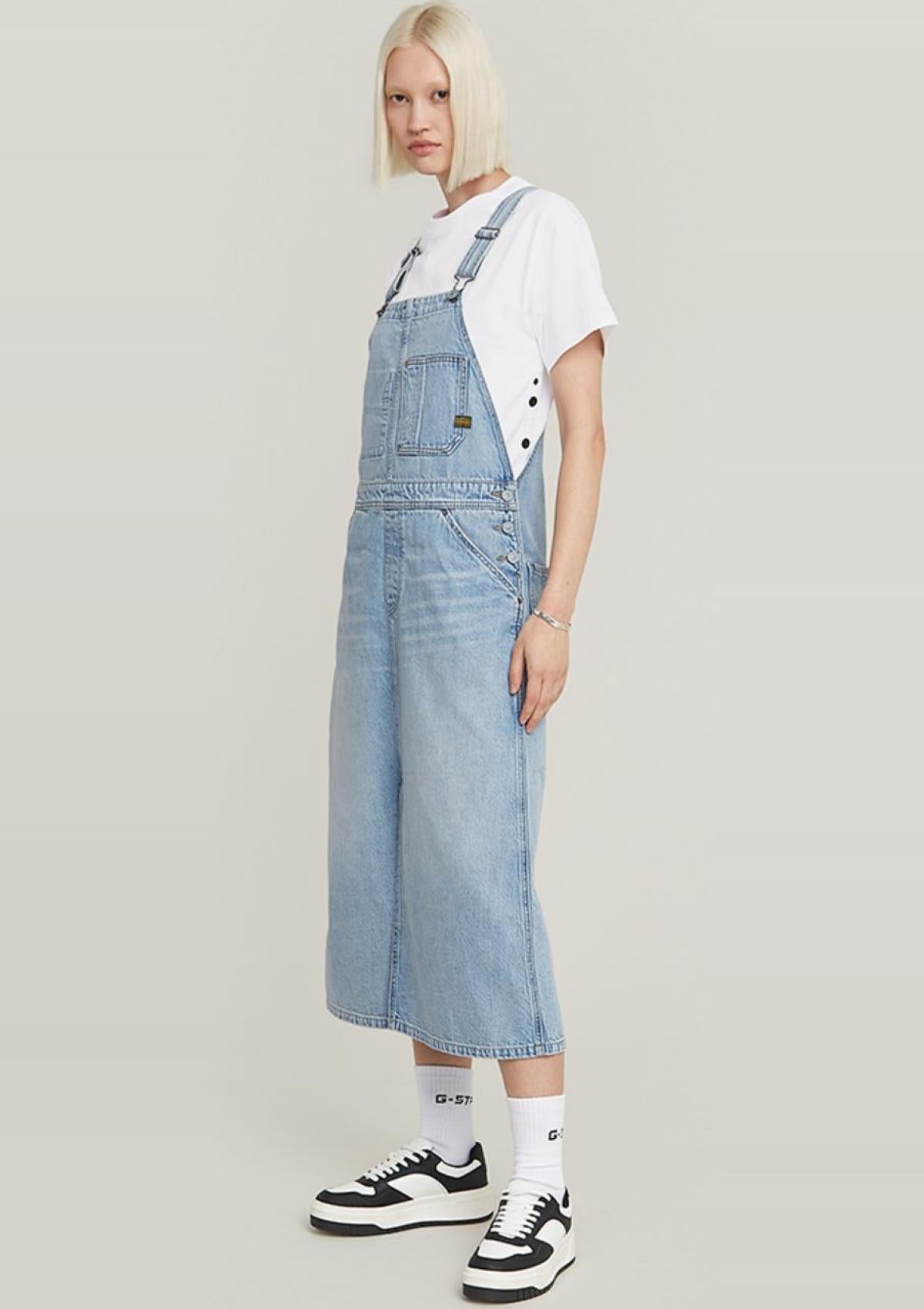 D24351-D536-G339 G339 | Midi Dungaree Kleid