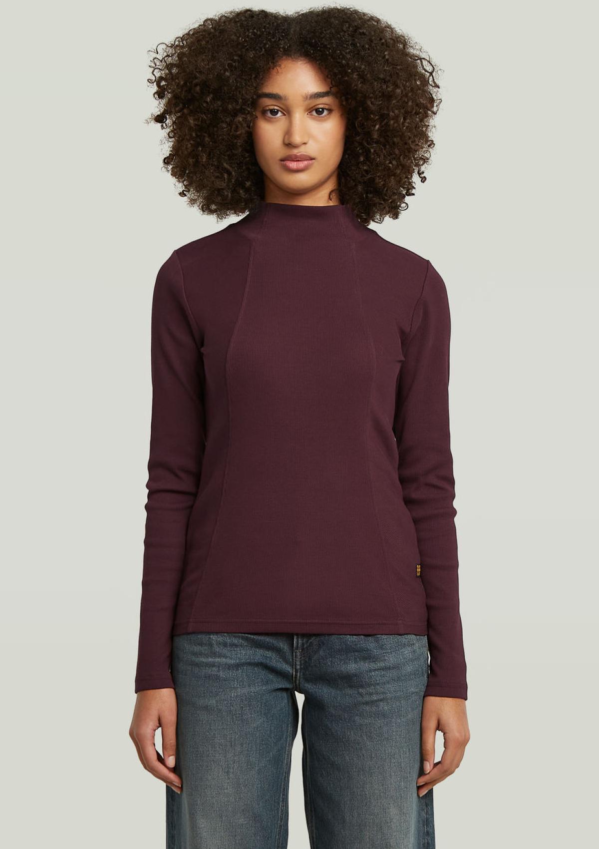 D26905-E136-671 671 | A-Line Slim Rib Mock T-Shirt