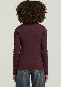 Thumbnail for D26905-E136-671 671 | A-Line Slim Rib Mock T-Shirt