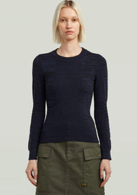 Thumbnail for D27170-C259-H705 H705 | 3D Biker Knit Slim Pullover