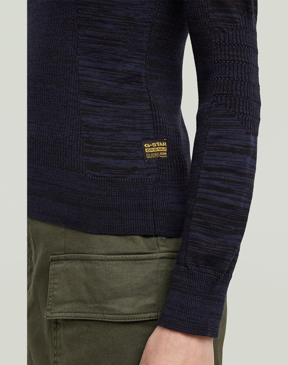 D27170-C259-H705 H705 | 3D Biker Knit Slim Pullover