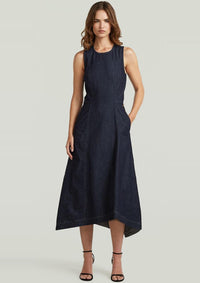 Thumbnail for D27934-E090-082 082 | Corset Flare Denim Kleid