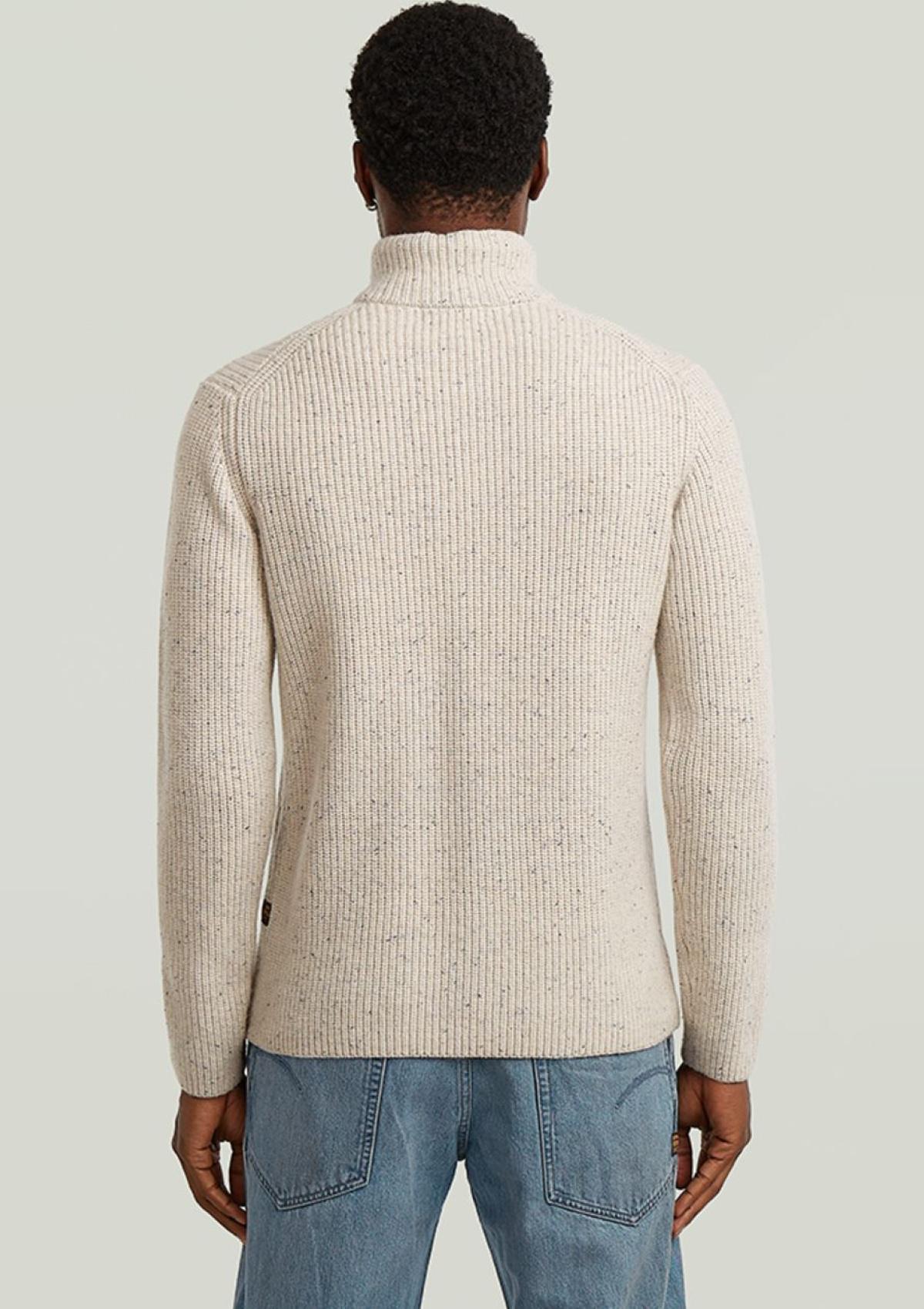 D27961-D754-1603 1603 | Double Collar Half Zip Knit