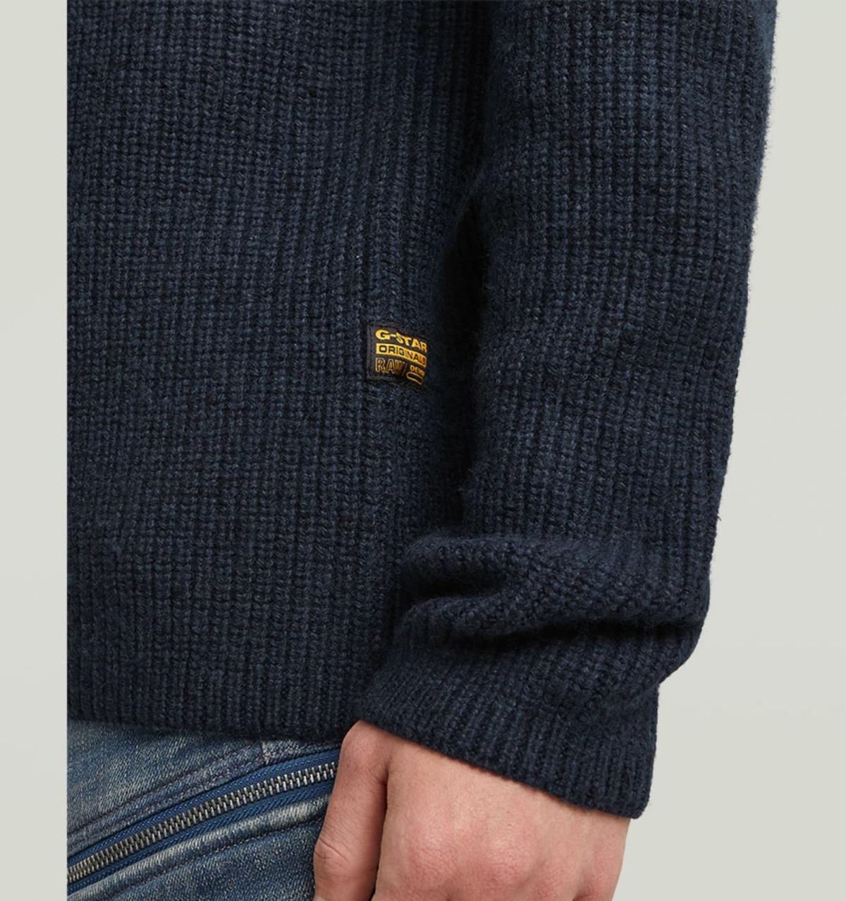 D27961-D754-7160 7160 | Double Collar Half Zip Knit