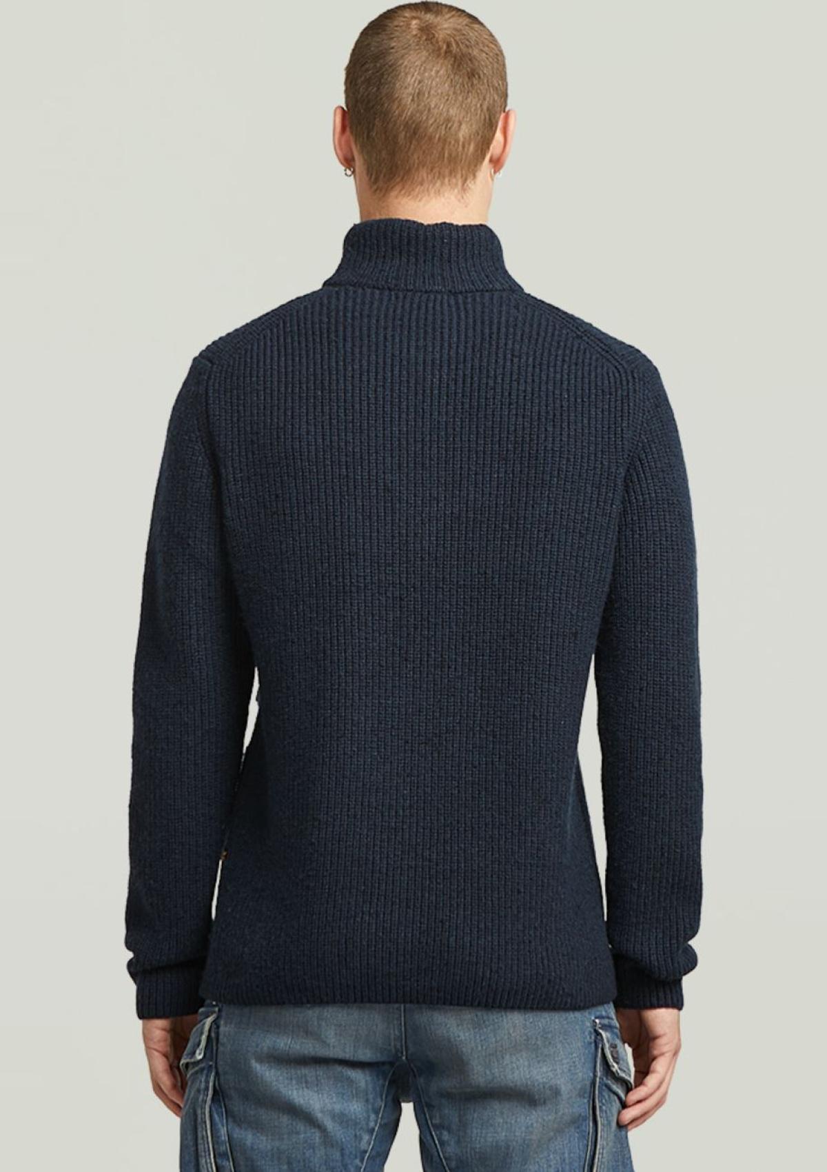 D27961-D754-7160 7160 | Double Collar Half Zip Knit