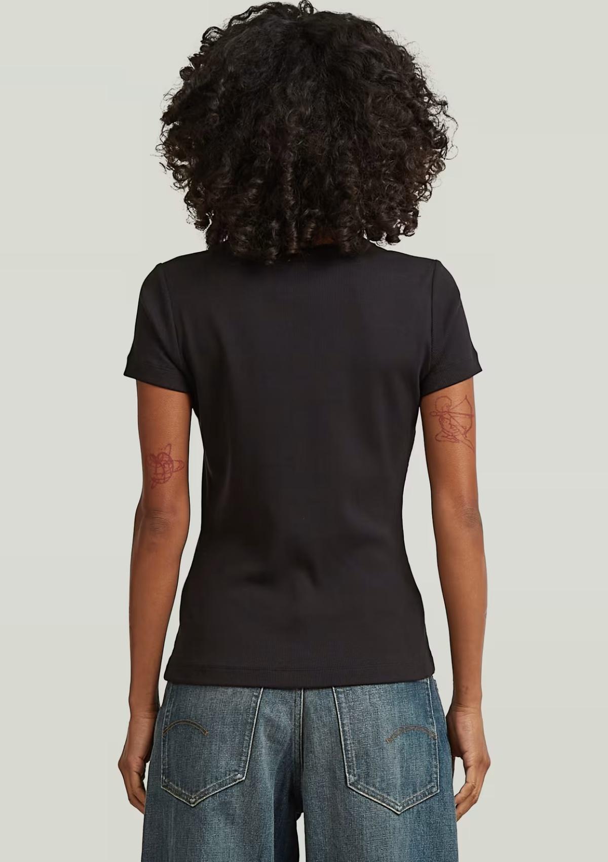 D28716-E527-6484 6484 | Slim Rib T-Shirt