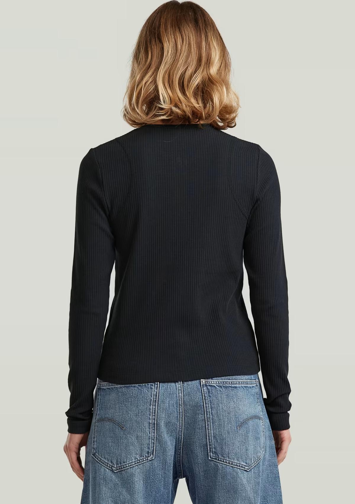 D28727-D107-C742 C742 | 2 Way Slim Rib T-Shirt