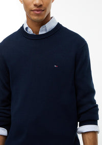 Thumbnail for DM0DM21787 C1G | Tommy Flag strukturierter Slim Fit Pullover