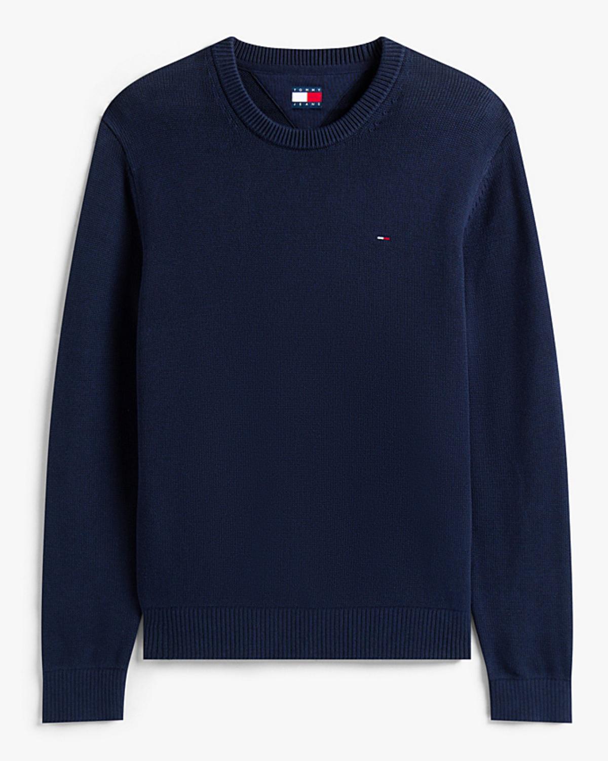 DM0DM21787 C1G | Tommy Flag strukturierter Slim Fit Pullover
