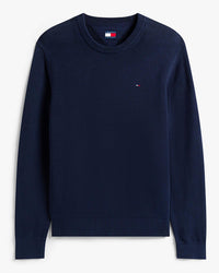 Thumbnail for DM0DM21787 C1G | Tommy Flag strukturierter Slim Fit Pullover