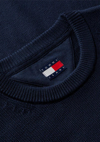 Thumbnail for DM0DM21787 C1G | Tommy Flag strukturierter Slim Fit Pullover