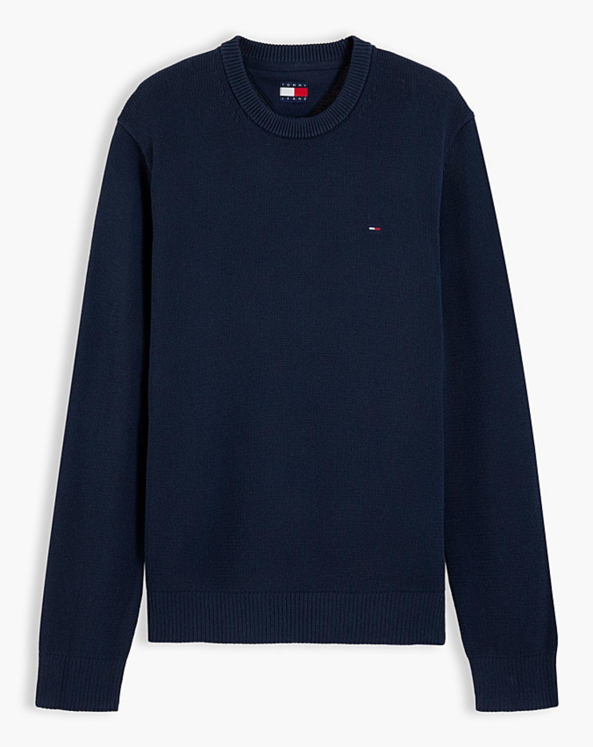 DM0DM21787 C1G | Tommy Flag strukturierter Slim Fit Pullover
