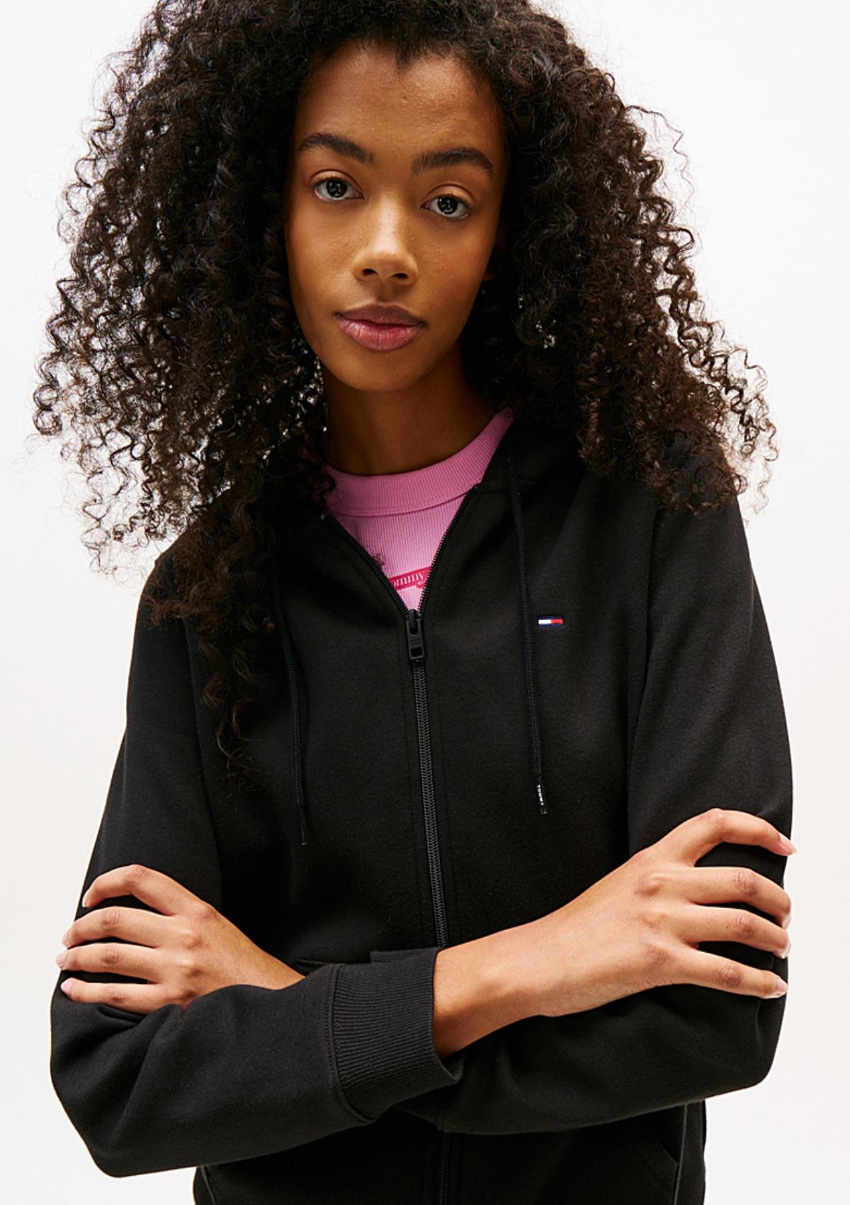 DW0DW19729 BDS | Fleece-Hoodie mit Reißverschluss und Flag