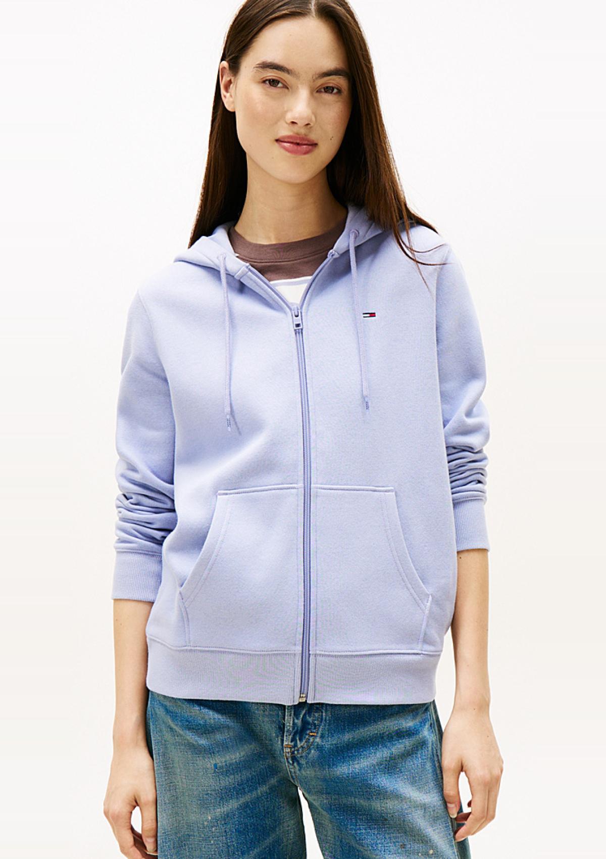 DW0DW19729 C5U | Fleece-Hoodie mit Reißverschluss und Flag