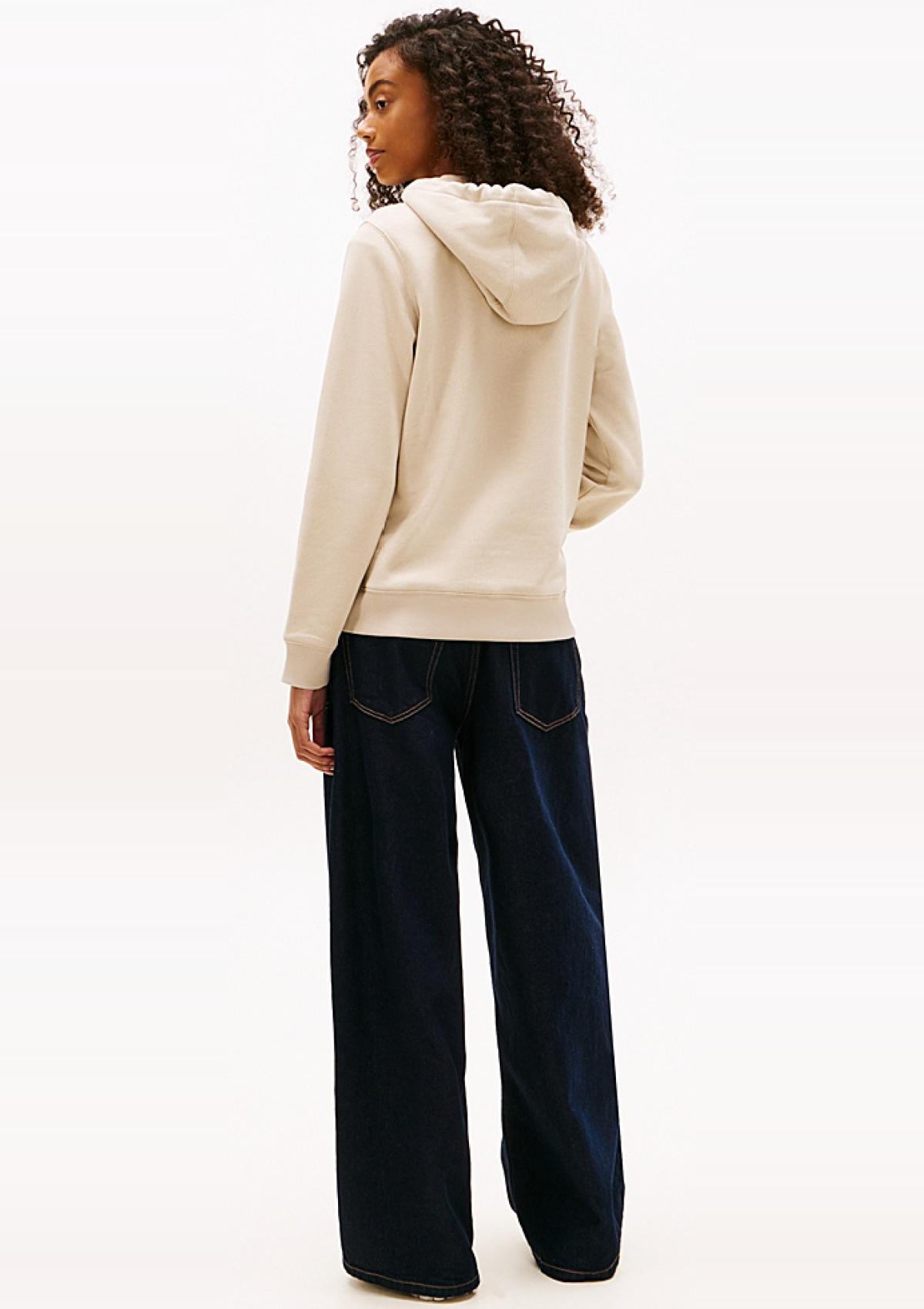 DW0DW19958 ABY | Fleece-Hoodie mit aufgestickter Flag