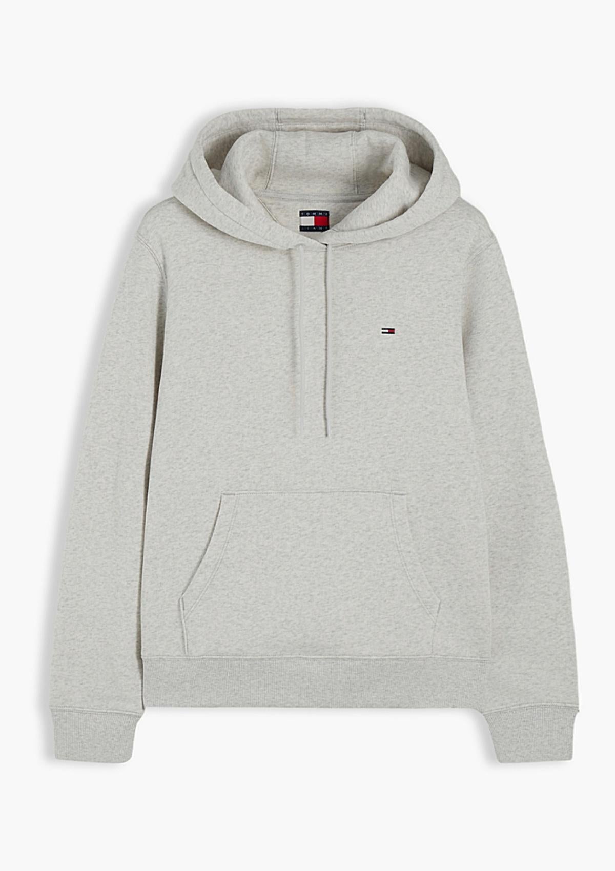 DW0DW19958 P08 | Fleece-Hoodie mit Flag-Stickerei und Tunnelzug