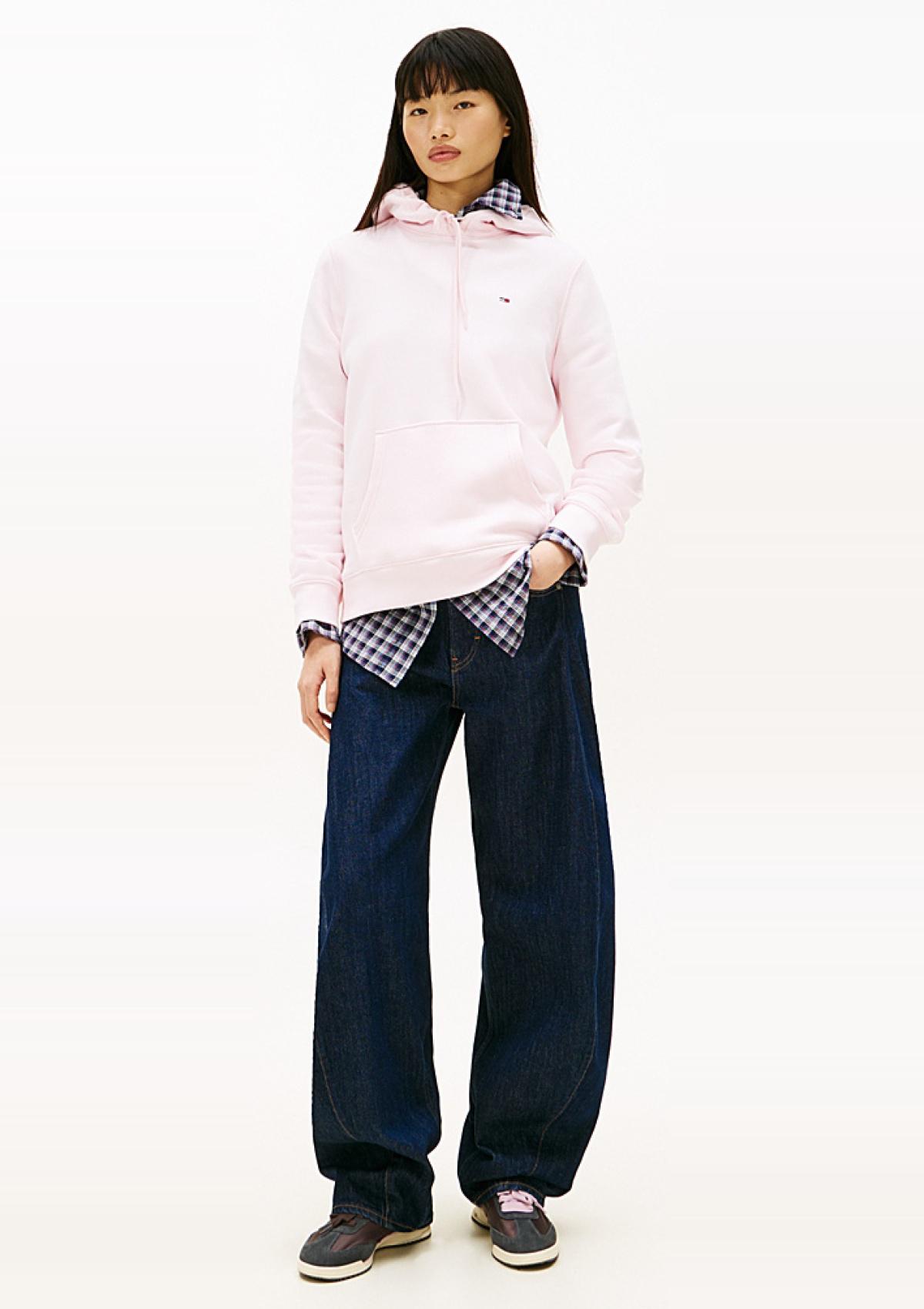 DW0DW19958 TOG | Fleece-Hoodie mit aufgestickter Flag