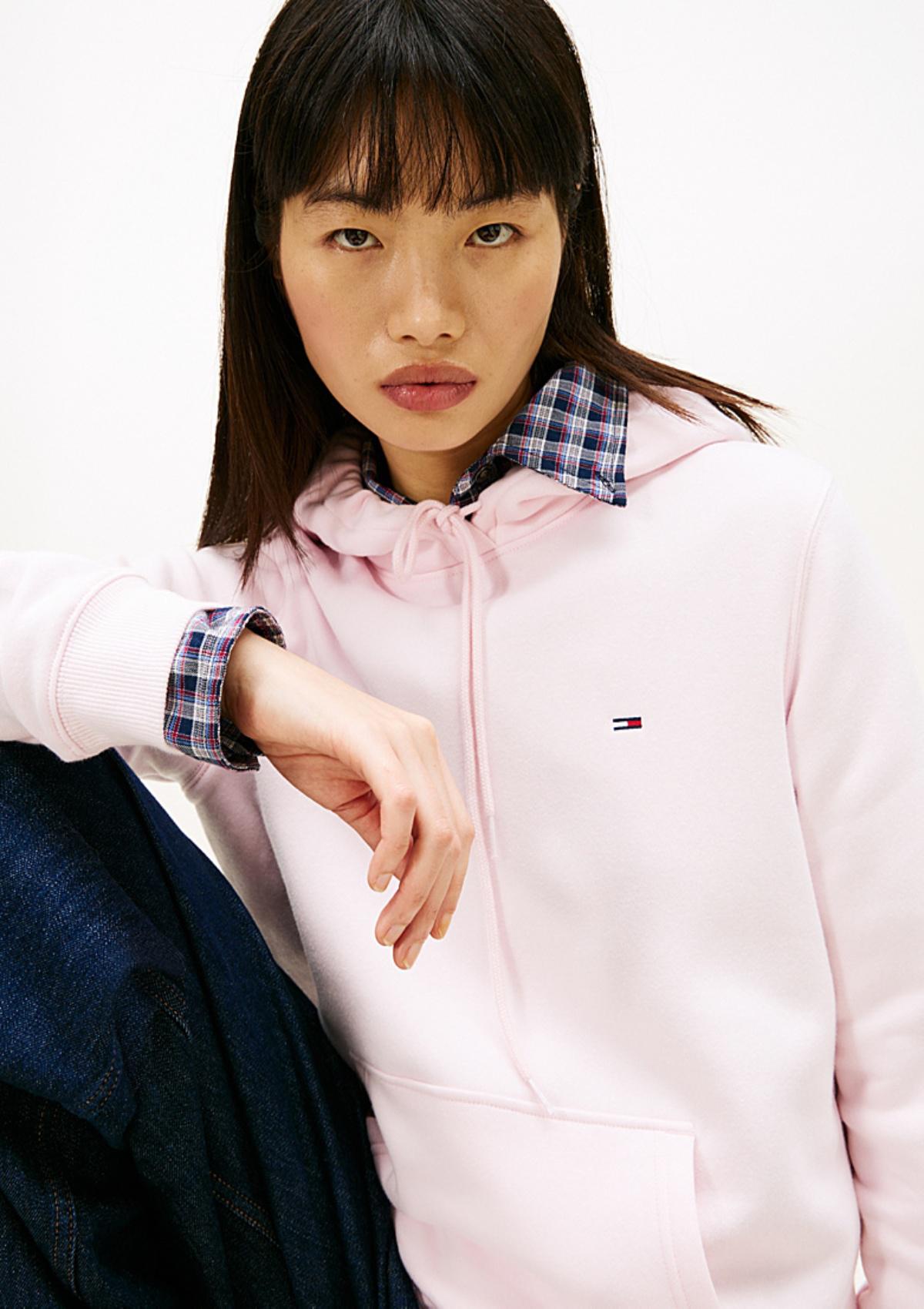 DW0DW19958 TOG | Fleece-Hoodie mit aufgestickter Flag