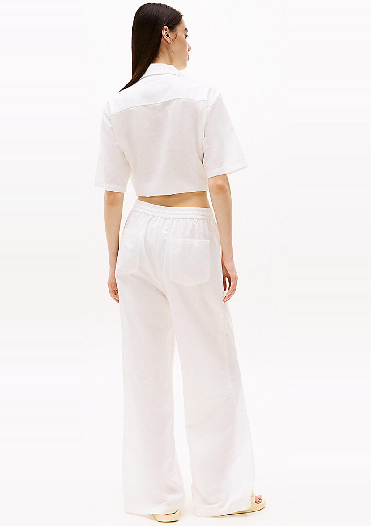 DW0DW20286 YBL | Relaxed Cropped Fit Kurzarm-Bluse