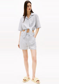 Thumbnail for DW0DW20360 0A8 | Paperbag-Shorts mit Leinen