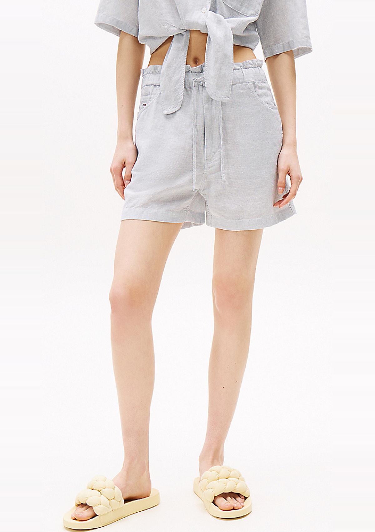 DW0DW20360 0A8 | Paperbag-Shorts mit Leinen