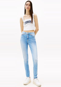 Thumbnail for DW0DW20651 1AB | Nora Skinny Jeans mit mittelhohem Bund