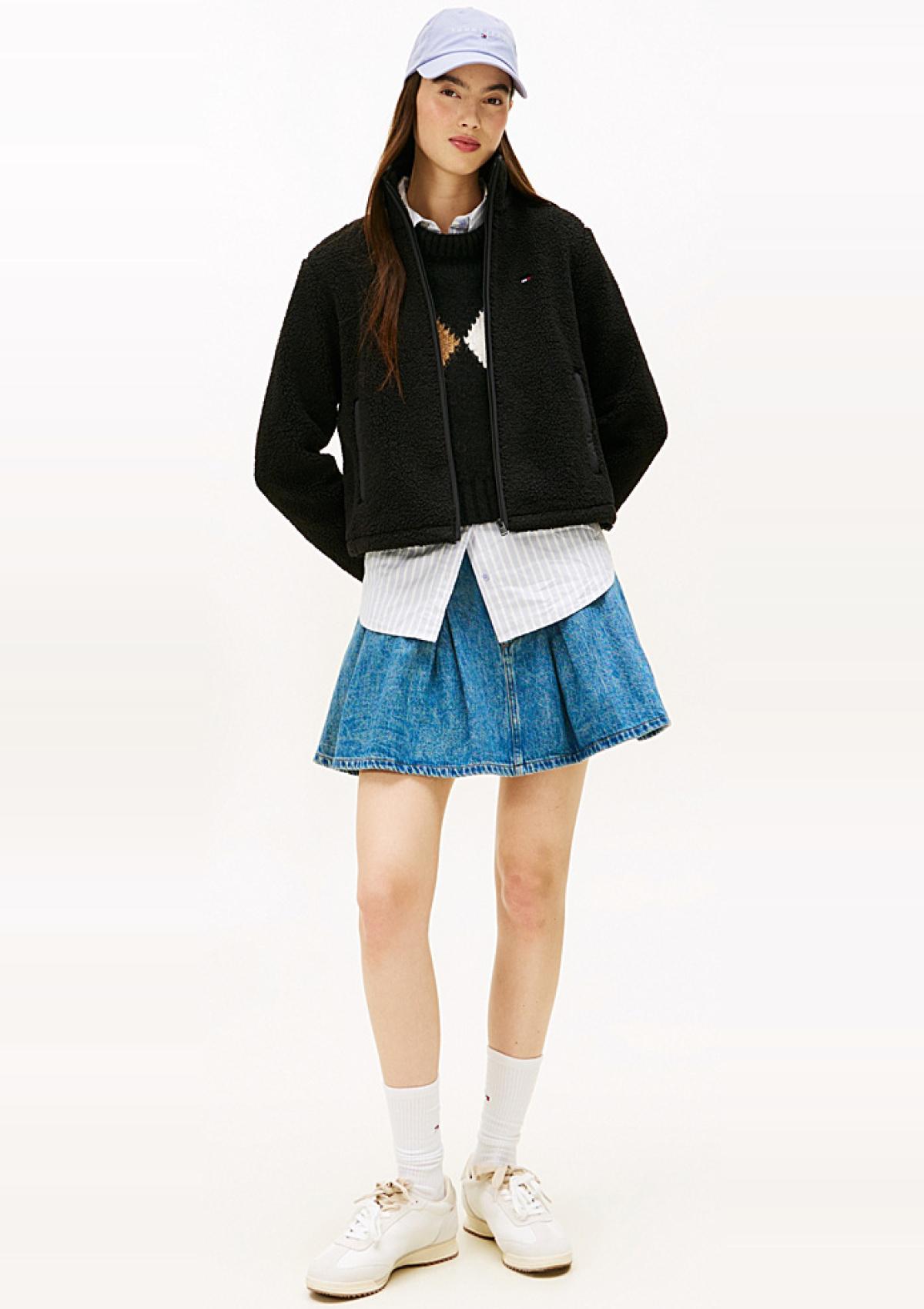 DW0DW21926 BDS | Teddy-Fleece-Jacke mit Reißverschluss