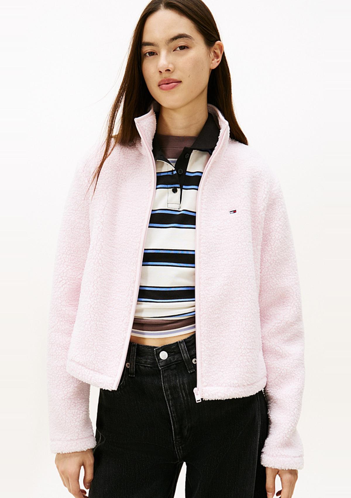 DW0DW21926 TOG | Teddy-Fleece-Jacke mit Reißverschluss