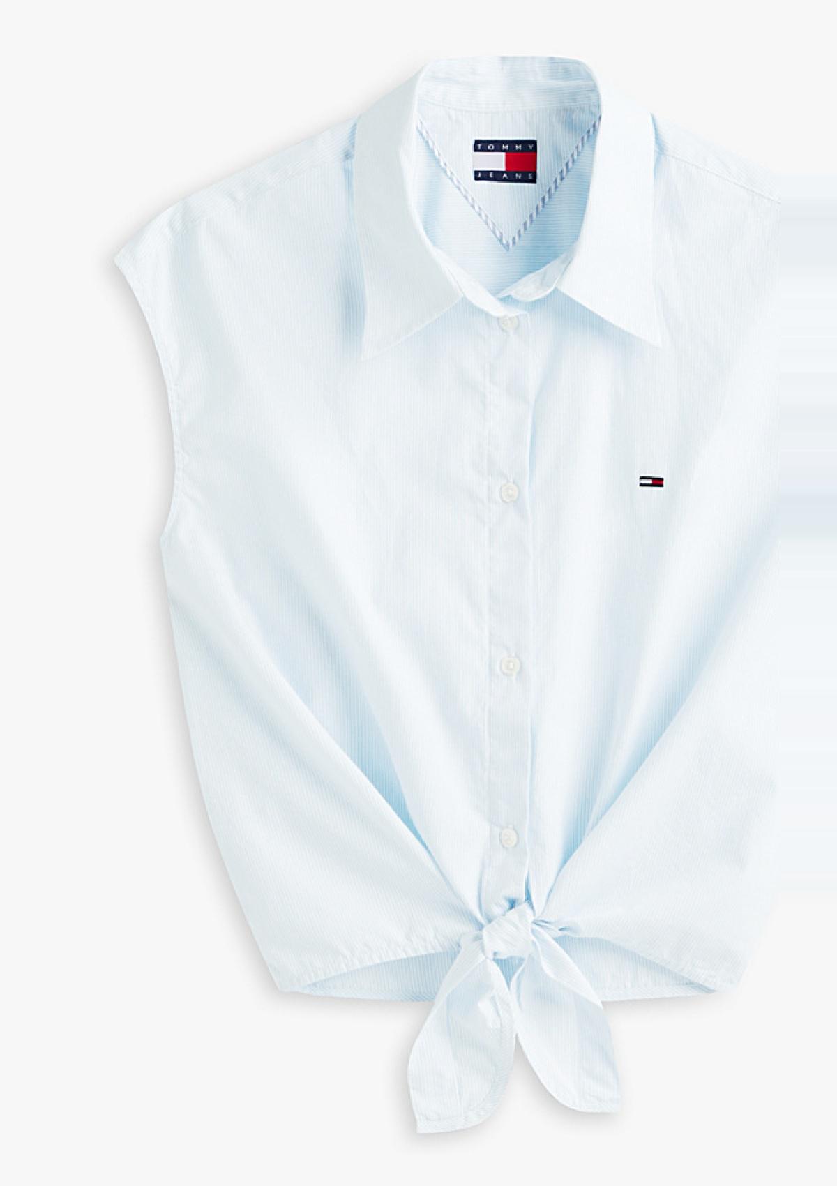 DW0DW22212 0A6 | Ärmelloses Relaxed Fit Hemd mit Bindeschleife