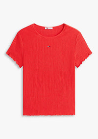Thumbnail for DW0DW22219 XK3 | Gesmoktes Slim Fit T-Shirt aus Seersucker