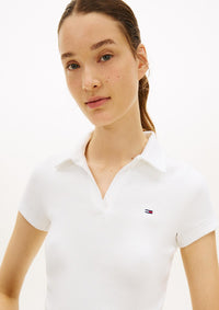Thumbnail for DW0DW22326 YBL | Geripptes Slim Fit Poloshirt