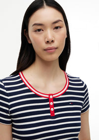Thumbnail for DW0DW22804 0A7 | Slim Fit Henley-T-Shirt